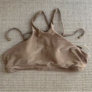 Vitamin A Gold Swim Top